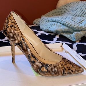 TOPSHOP snake skin heels